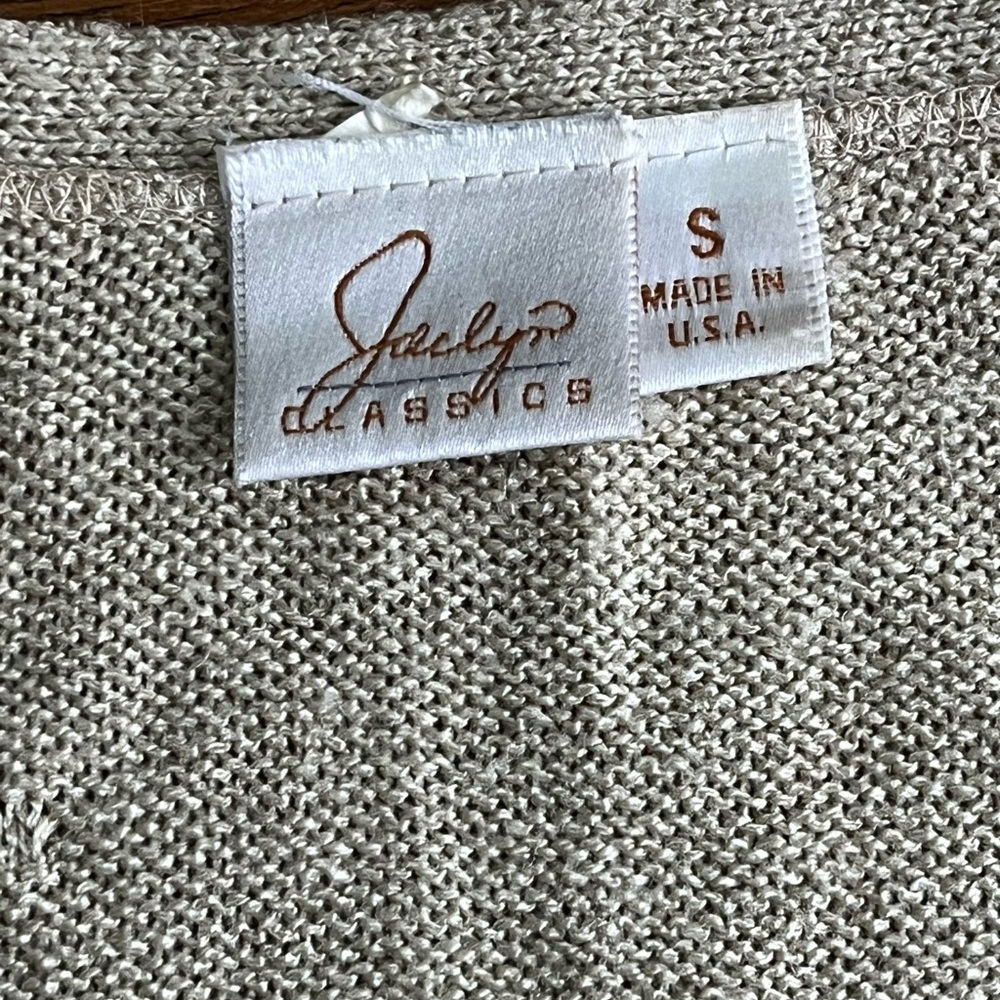 Vintage Jaclyn Smith knit cardigan grandma sweater small grannycore cottagecore - Picture 4 of 10